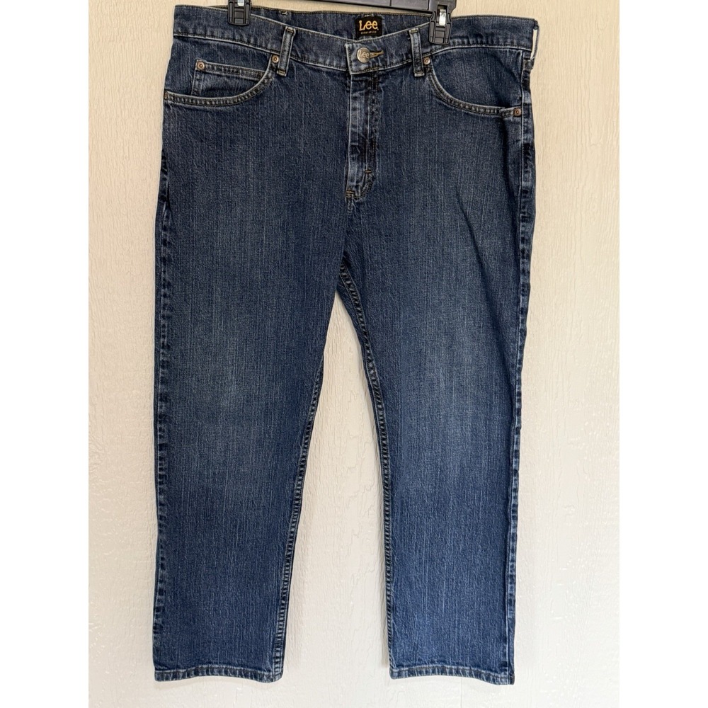 Vintage Lee‎ Denim Jeans blue 38 x 29 Men's Straight Regular Fit Y2K EUC